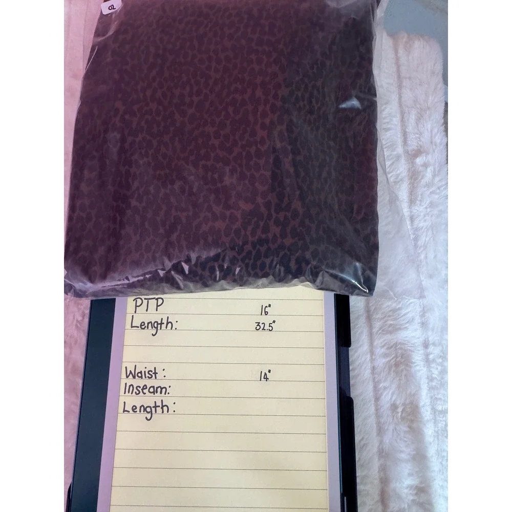 Universal Thread Womens Leopard Print V-Neck Puff Sleeve Mini Dress Brown Size 2